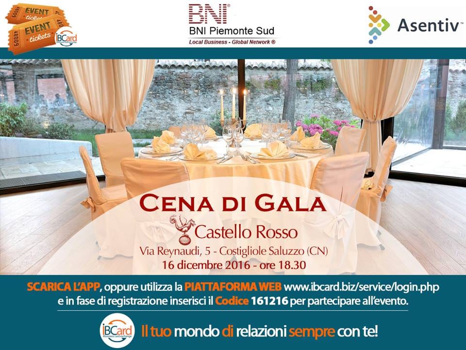 Cena di Gala 2016 – Castello Rosso, Costigliole Saluzzo