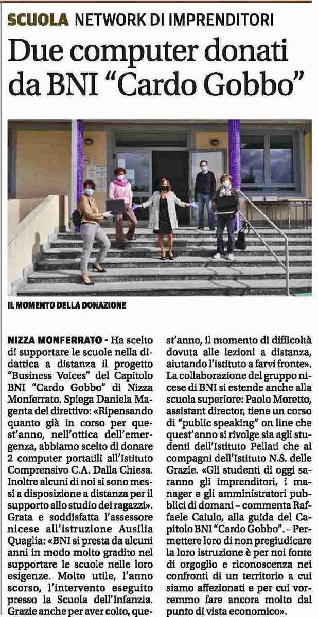 Donazione di computer portatili ricondizionati