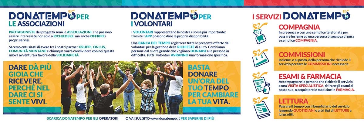DONA TEMPO: Sviluppo App e Sito internet per banca del tempo