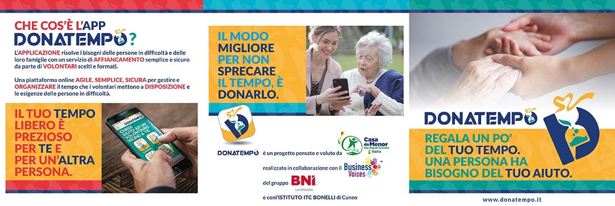 DONA TEMPO: Sviluppo App e Sito internet per banca del tempo